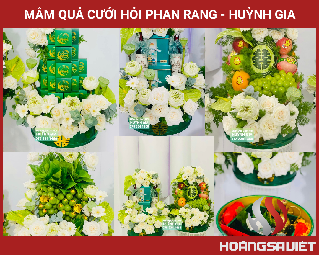 Mâm Quả Cưới Hỏi Phan Rang - Huỳnh Gia Mâm Quả Cưới Hỏi Phan Rang - Huỳnh Gia