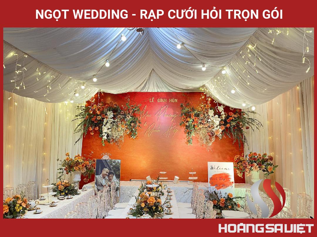 NGỌT WEDDING - RẠP CƯỚI HỎI TRỌN GÓI NGỌT WEDDING - RẠP CƯỚI HỎI TRỌN GÓI
