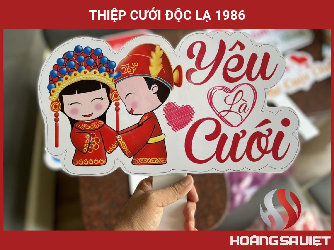 Thiệp Cưới Độc Lạ 1986 Thiệp Cưới Độc Lạ 1986