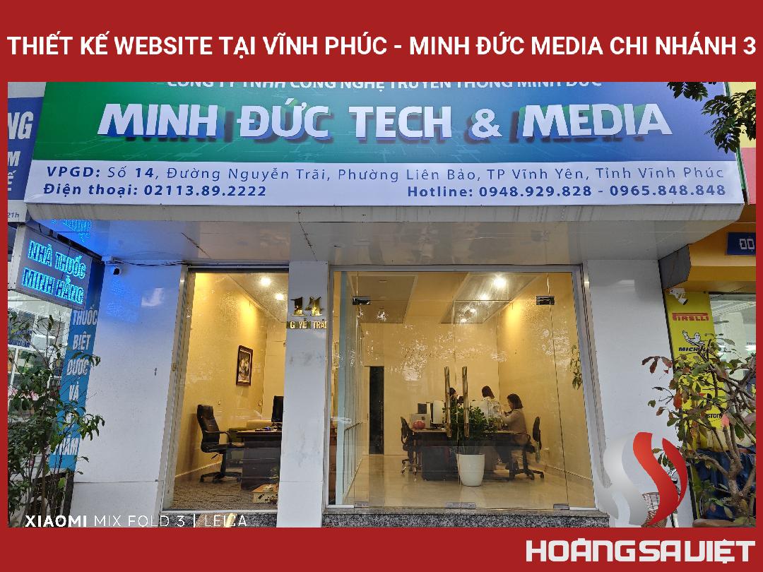 Thiết Kế Website Tại Vĩnh Phúc - Minh Đức Media Chi Nhánh 3 Thiết Kế Website Tại Vĩnh Phúc - Minh Đức Media Chi Nhánh 3