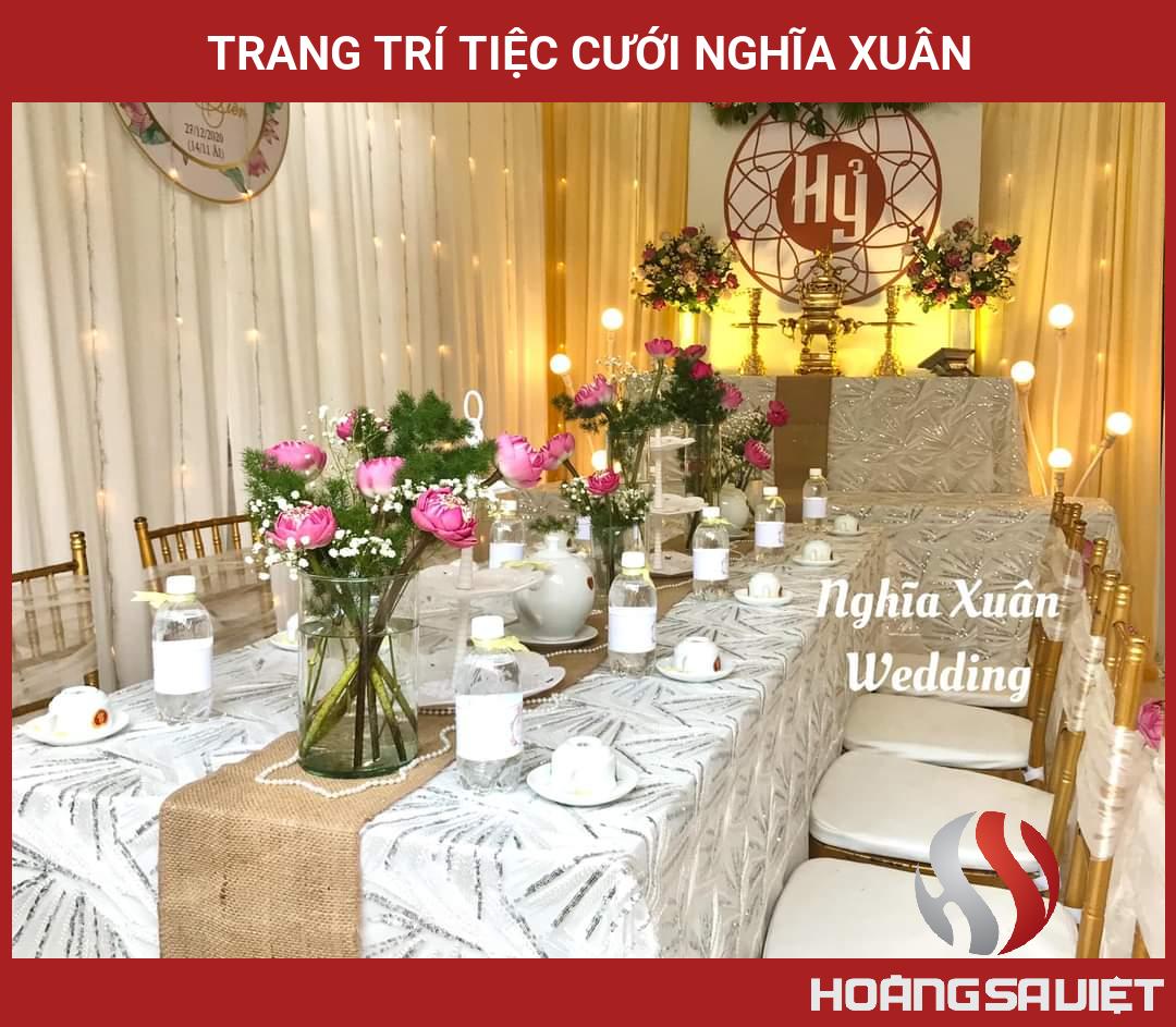 Trang Trí Tiệc Cưới Nghĩa Xuân Trang Trí Tiệc Cưới Nghĩa Xuân