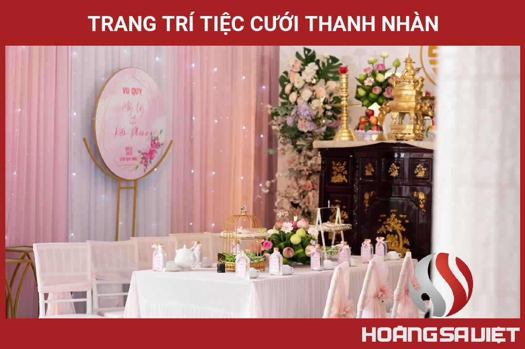 Trang Trí Tiệc Cưới Thanh Nhàn Trang Trí Tiệc Cưới Thanh Nhàn