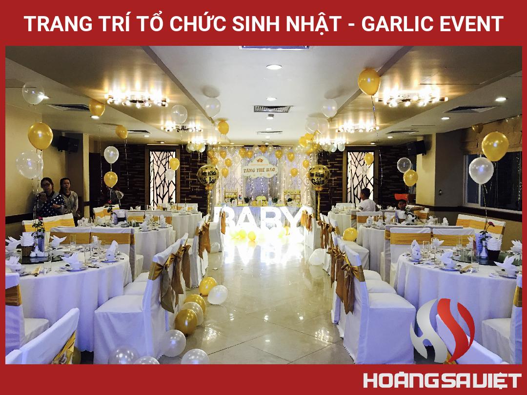 Trang Trí Tổ Chức Sinh Nhật - GARLIC EVENT Trang Trí Tổ Chức Sinh Nhật - GARLIC EVENT