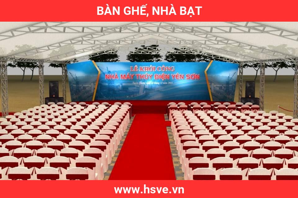 bàn ghế, nhà bạt bàn ghế, nhà bạt