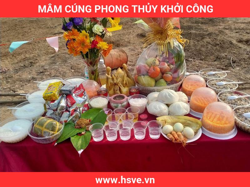 mâm cúng phong thủy khởi công mâm cúng phong thủy khởi công