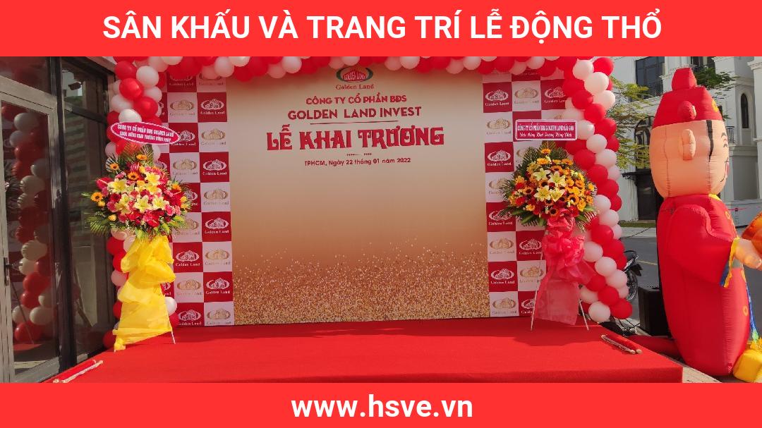 sân khấu và trang trí lễ động thổ sân khấu và trang trí lễ động thổ
