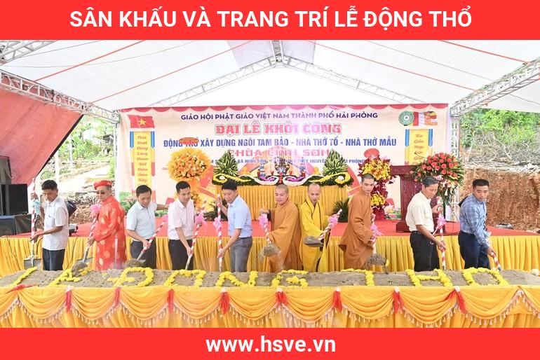 sân khấu và trang trí lễ động thổ sân khấu và trang trí lễ động thổ