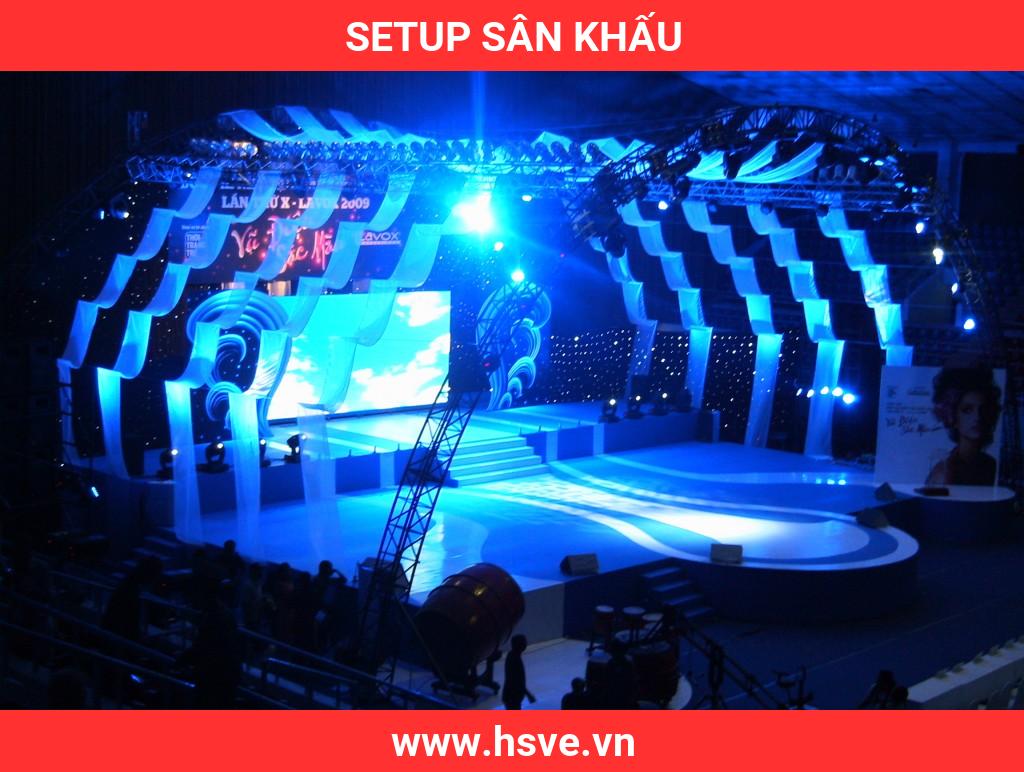 setup sân khấu setup sân khấu
