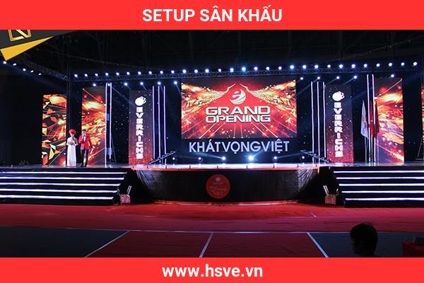 setup sân khấu setup sân khấu