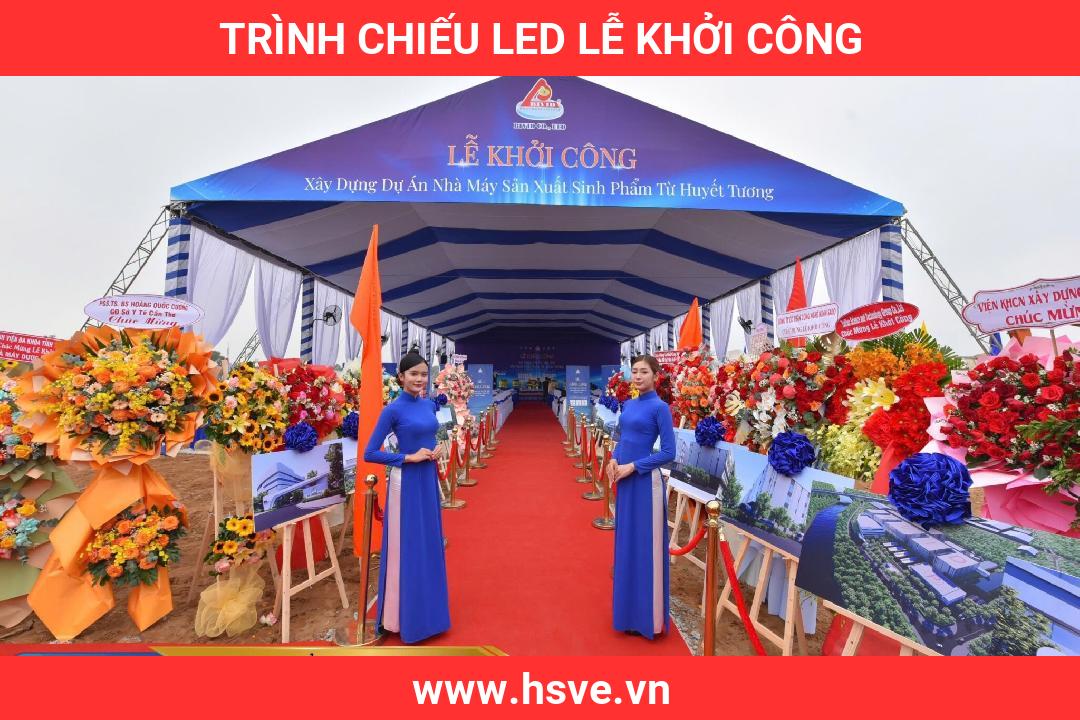 trình chiếu LED lễ khởi công trình chiếu LED lễ khởi công